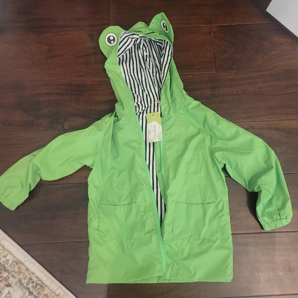 New W/ Tags! FROG Kids Size 6T Waterproof Rain Jacket Raincoat!